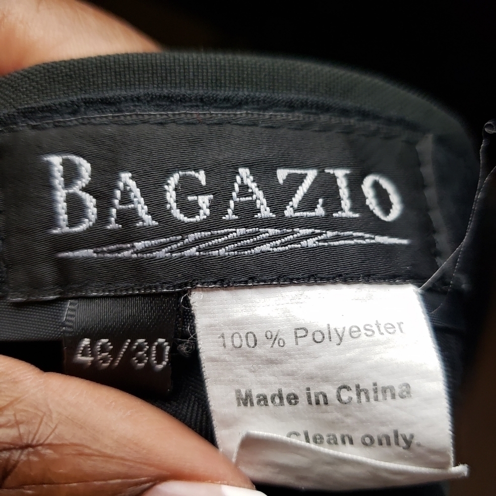 BAGAZIO Men's Black Casual Dress Pants - Picture 5 of 5